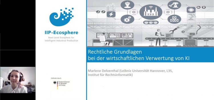 Vortrag und Networking: IIP-Ecosphere bei Webkonferenz „Daten und KI-Modelle als Wirtschaftsgut“