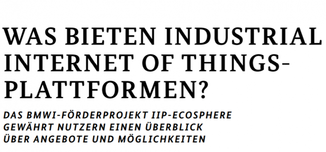 IIP-Ecosphere mit Beitrag in “Schlaglichter der Wirtschaftspolitik”